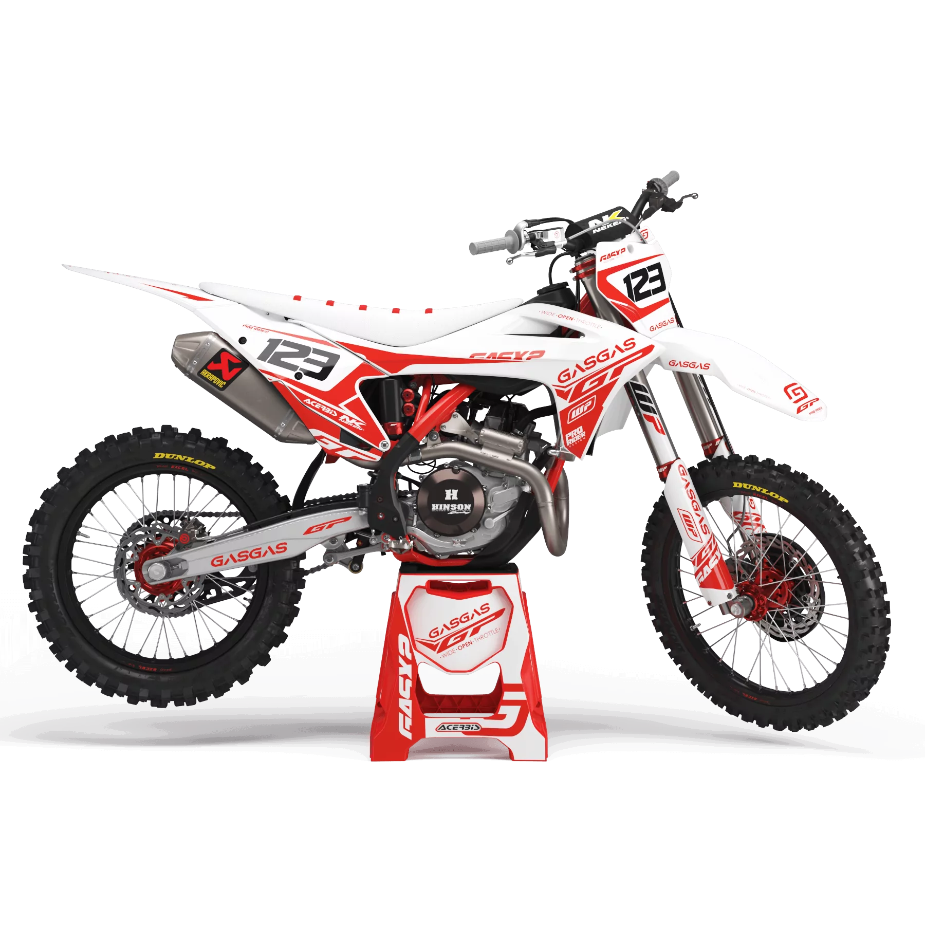 Kit déco moto Kit déco GASGAS GP WHITE