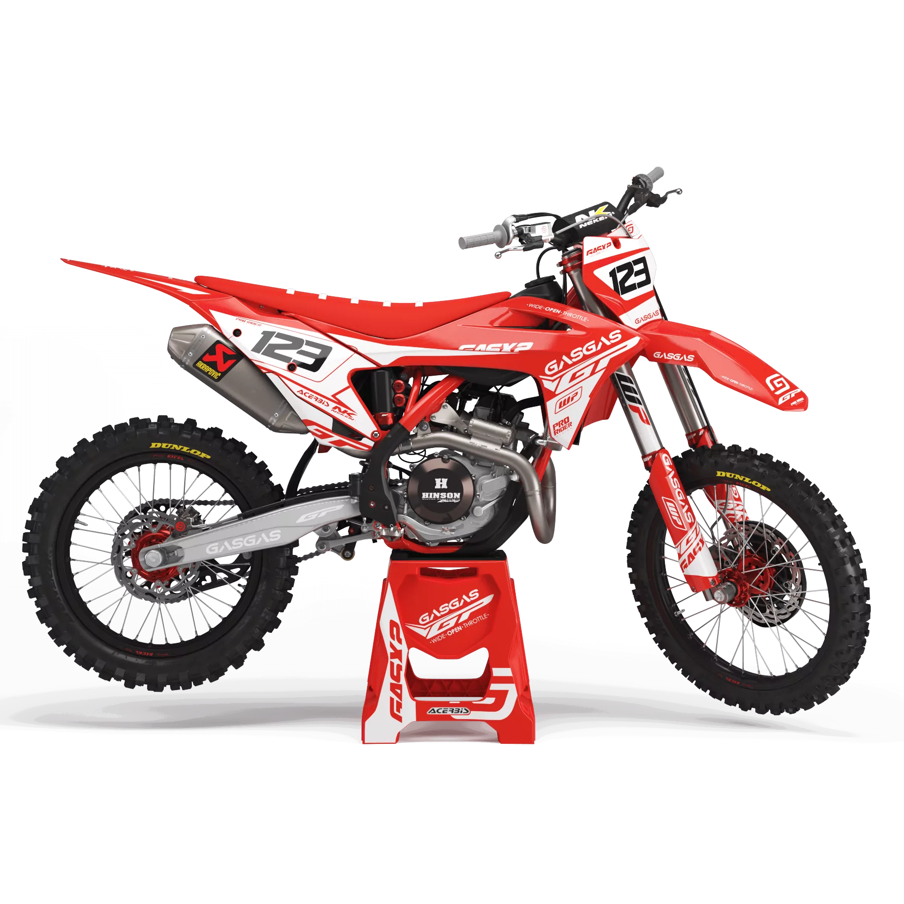 Motorstickerset Stickerset PERSO GASGAS GP RED