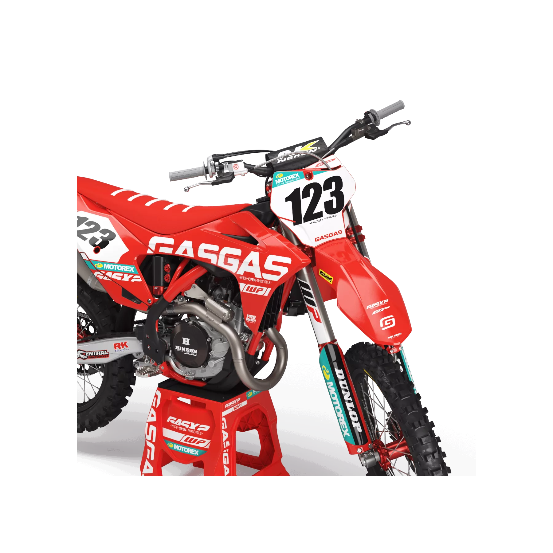 Motorstickerset Stickerset GASGAS MOTOREX RED