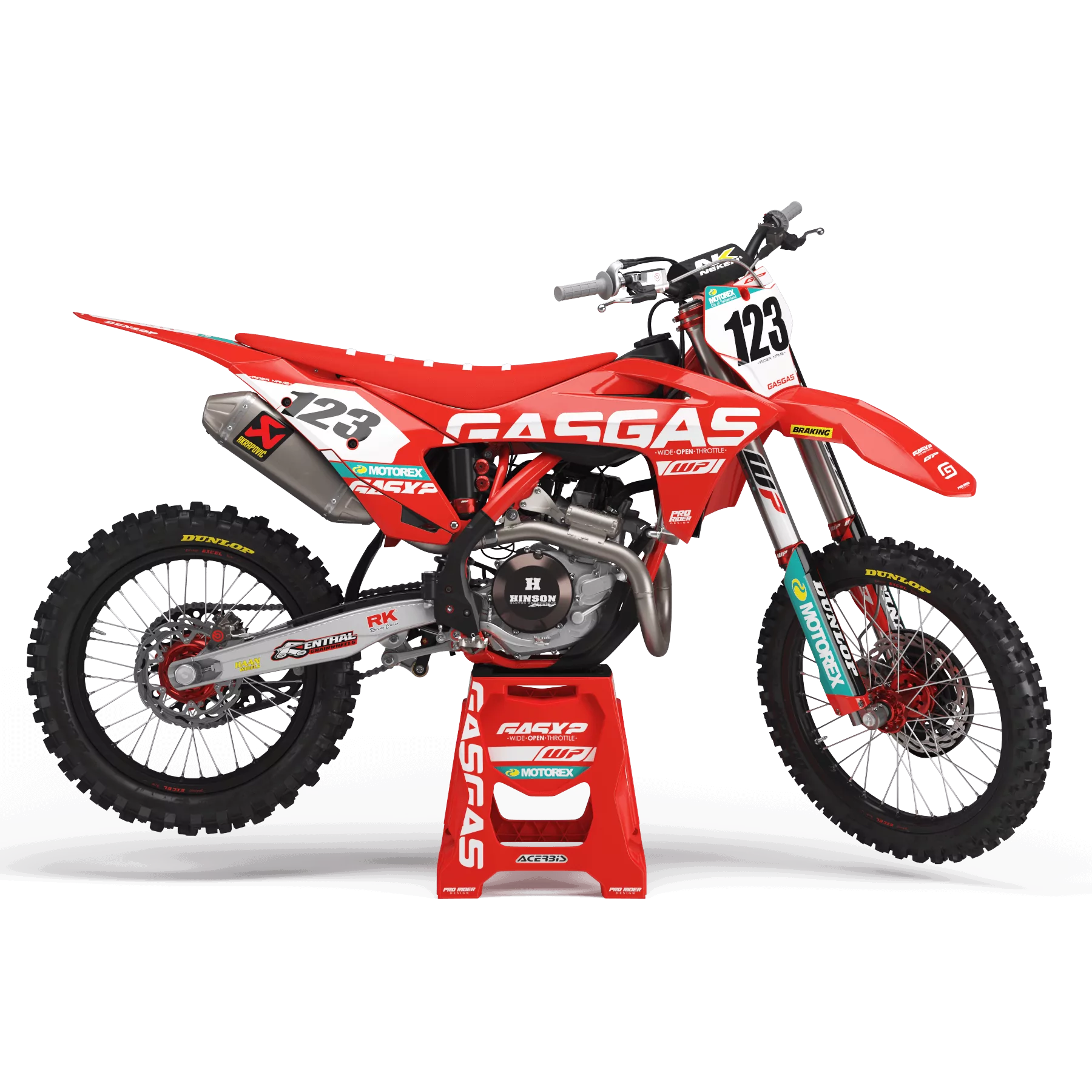 Kit adesivos moto Kit adesivos GASGAS MOTOREX RED