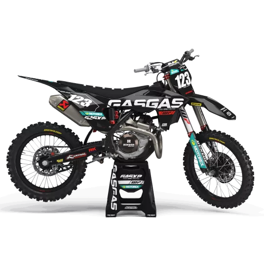 Kit adesivos moto Kit adesivos PERSO GASGAS MOTOREX BLACK