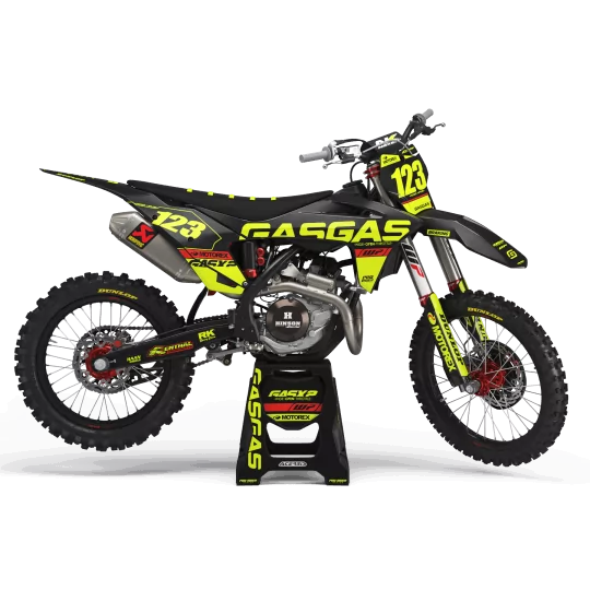 STICKERSET motor Stickerset FLUO GASGAS MOTOREX MATTE