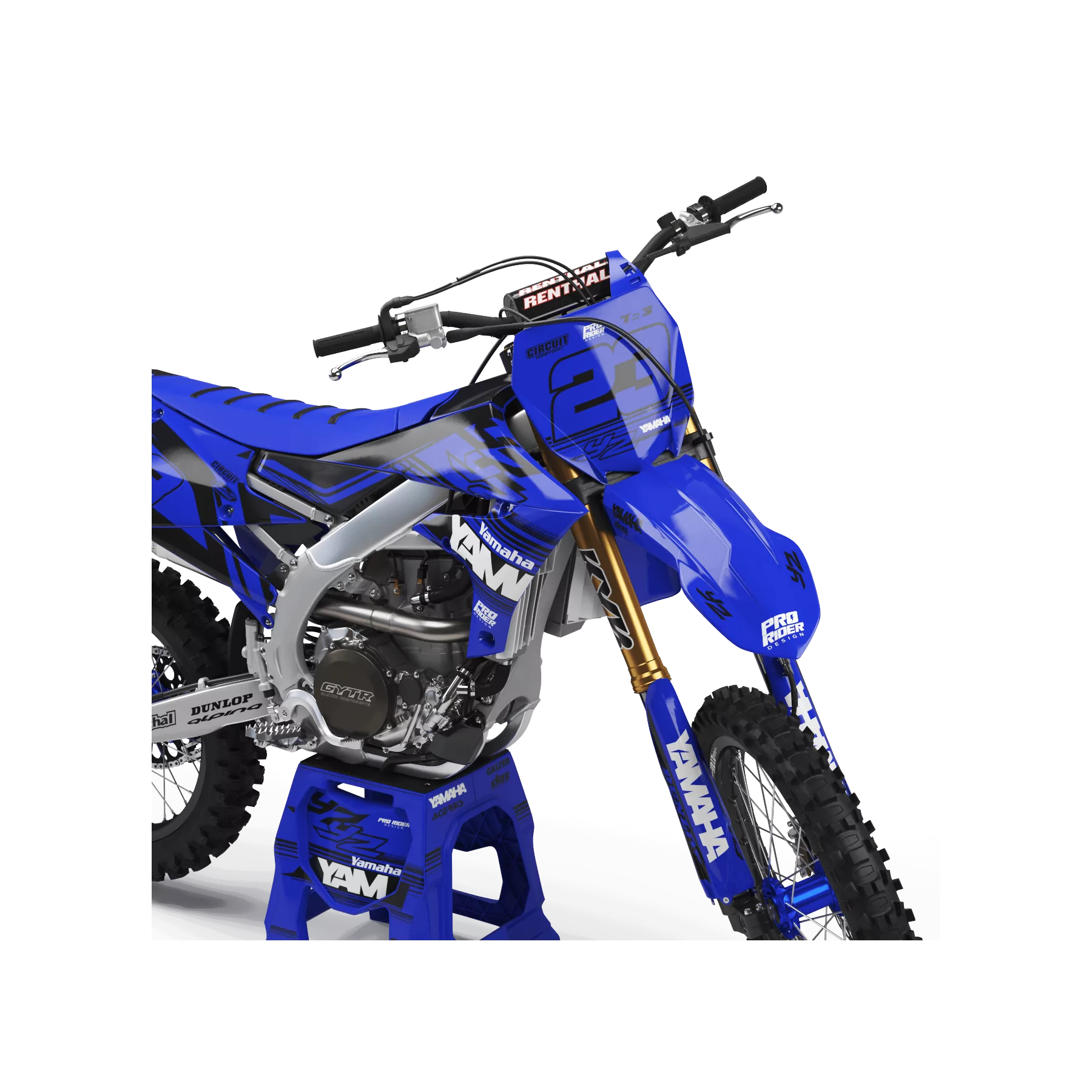 Motorrad-Dekor KIT Dekor Motocross PERSO YAMAHA PRO CIRCUIT BKB