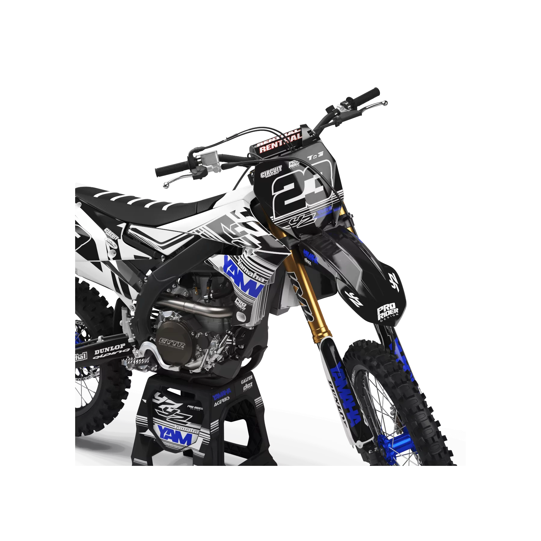 GRAPHICS moto Graphics PERSO YAMAHA PRO CIRCUIT BKW