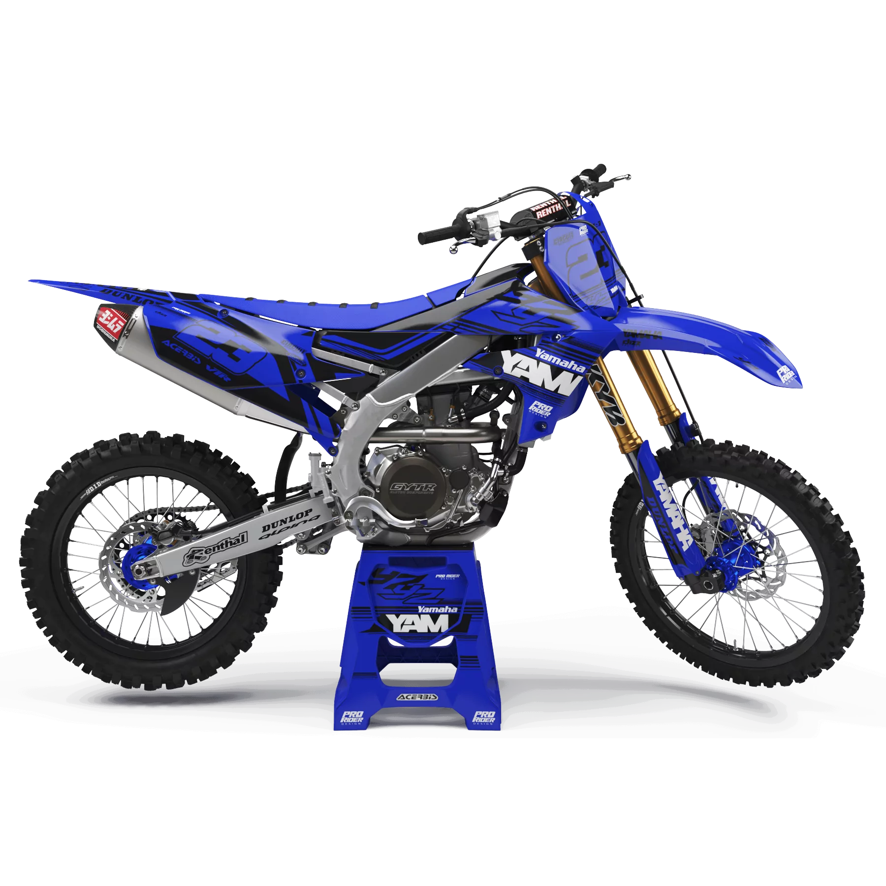 Motorrad DEKOR Motocross Dekor PERSO YAMAHA PRO CIRCUIT BKB