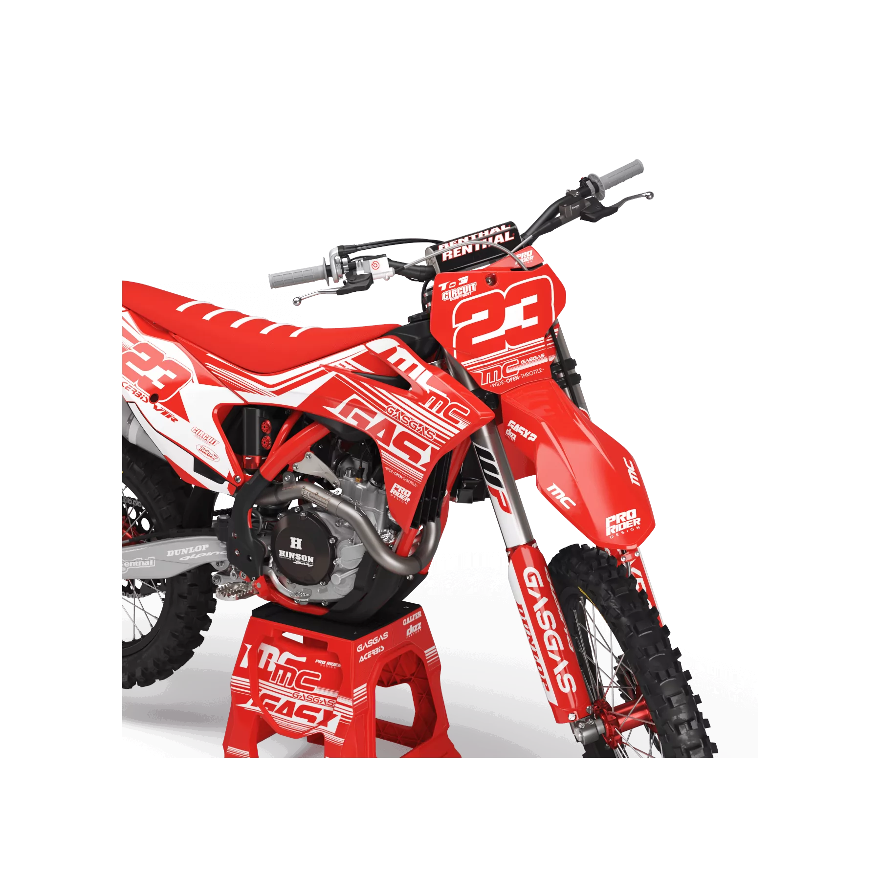 STICKERSET motor Stickerset PERSO GASGAS PRO CIRCUIT WTR