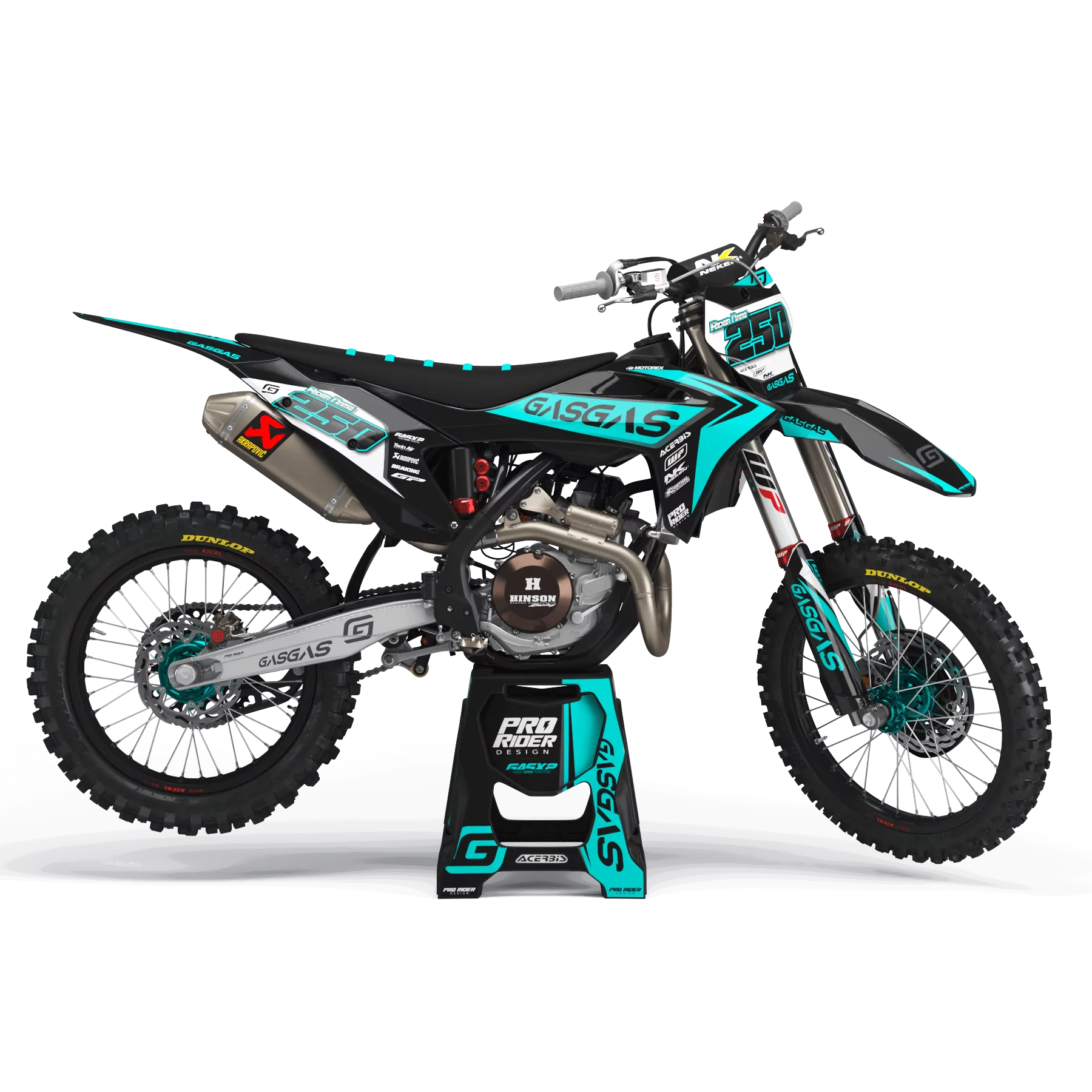 STICKERSET motor Stickerset PERSO GASGAS Factory TEAL