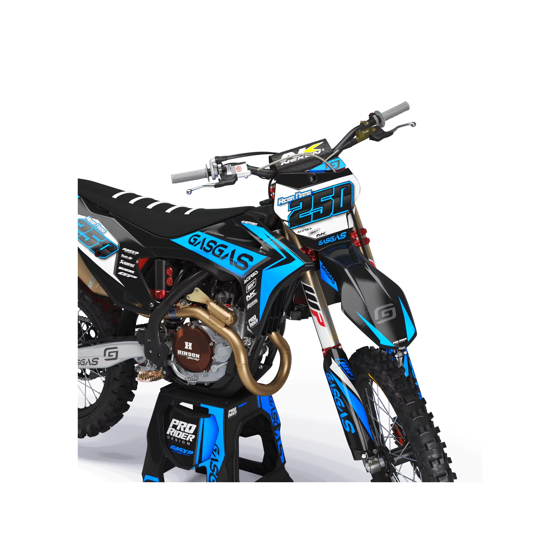STICKERSET motor Stickerset GASGAS Factory Cyan