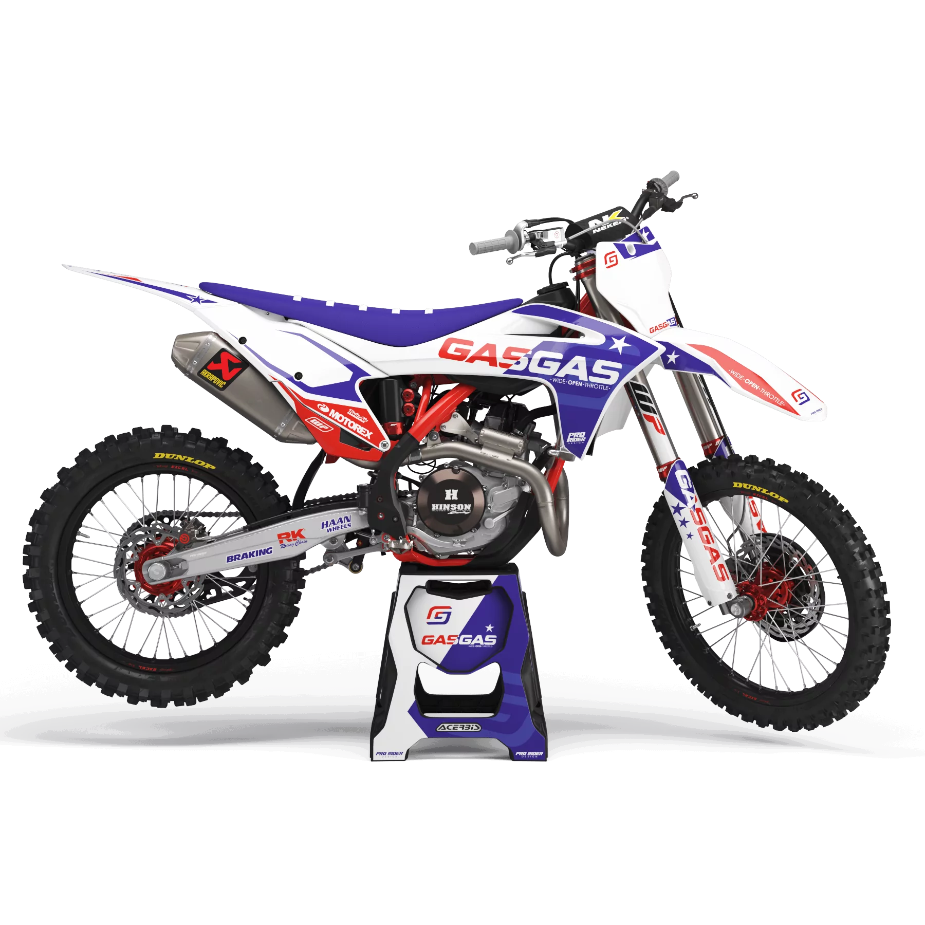 Kit adesivos moto Kit adesivos PERSO GASGAS STAR BLUE