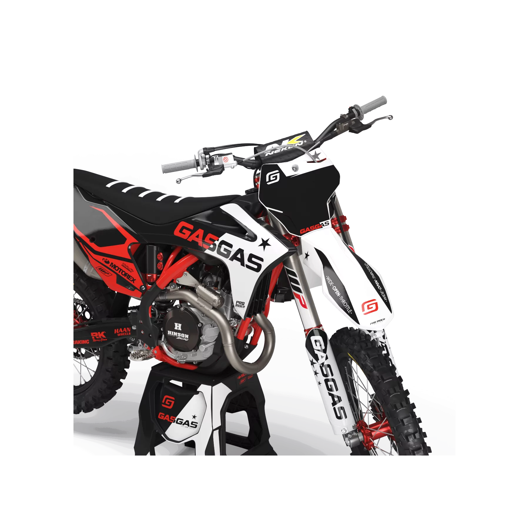 Stickerset moto Stickerset PERSO GASGAS STAR RED