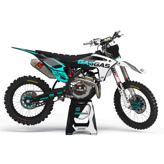 Kit adesivos moto Kit adesivos MOTOCROSS GASGAS STAR TEAL