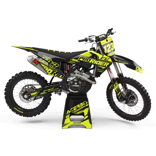 Moto stickerset Stickerset Motocross FLUO PERSO PRORIDER HUSQVARNA