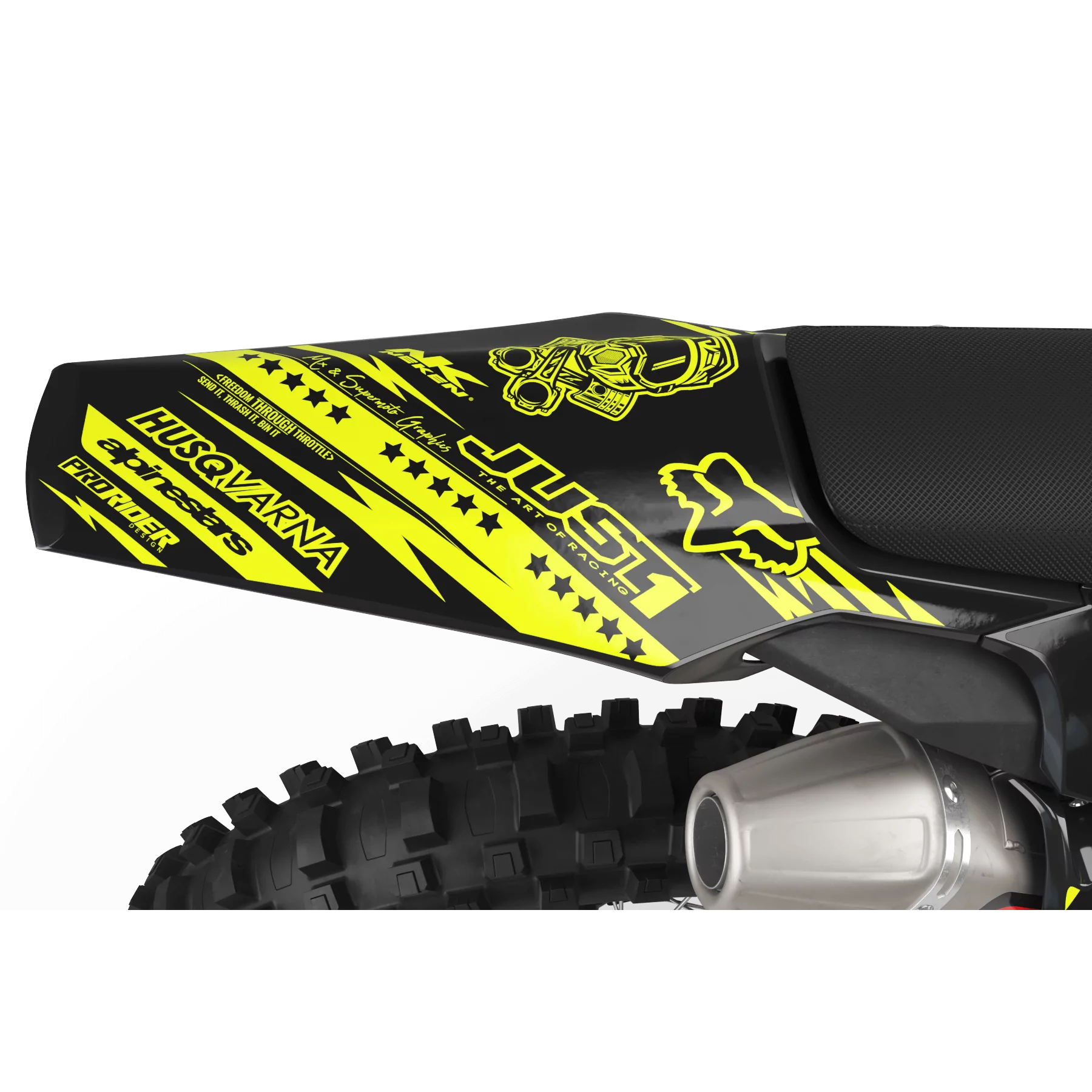 Kit adesivos moto Kit adesivos Motocross FLUO PERSO HUSQVARNA JUST1
