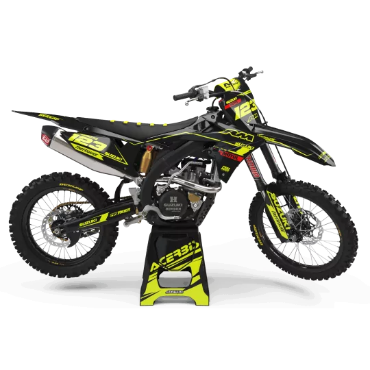 Moto graphics graphics Motocross FLUO PERSO SUZUKI MOTUL