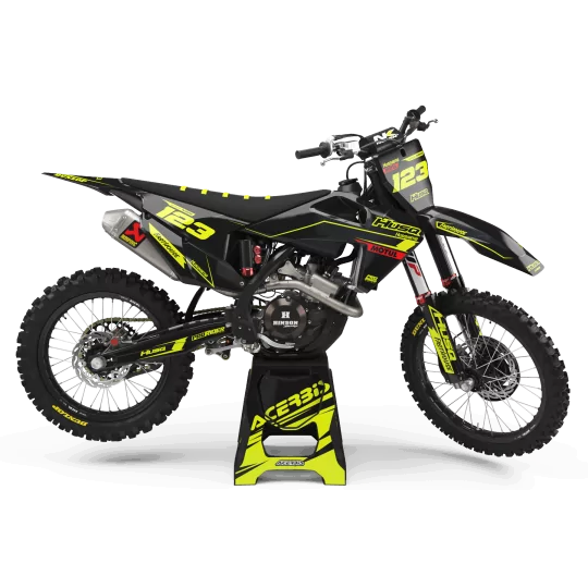 Kit adesivos moto Kit adesivos Motocross FLUO PERSO HUSQVARNA MOTUL