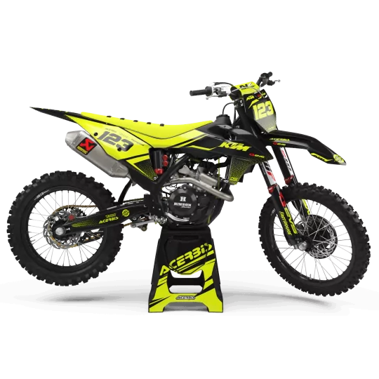 Moto stickerset Stickerset Motocross FLUO PERSO KTM EVS
