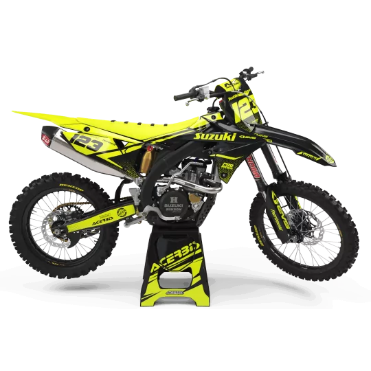 Moto stickerset Stickerset Motocross FLUO PERSO SUZUKI EVS