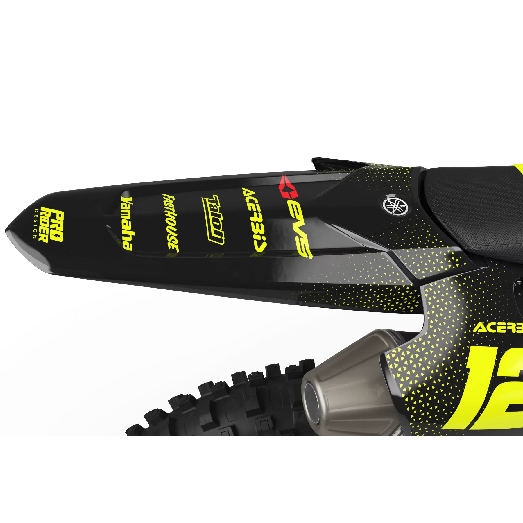Motorcycle graphics graphics Motocross FLUO PERSO YAMAHA EVS