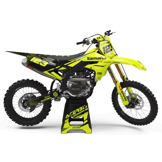 Stickerset moto Stickerset Motocross FLUO PERSO YAMAHA EVS