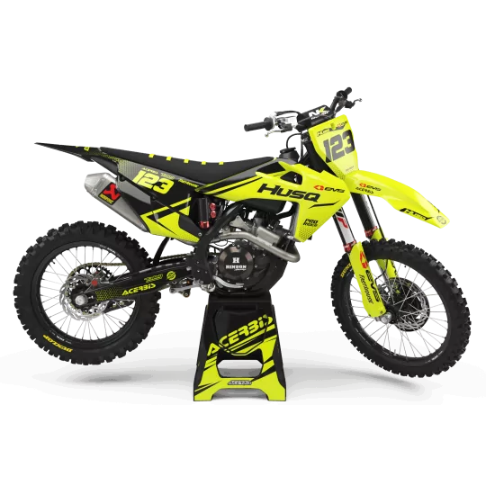 Kit adesivos moto Kit adesivos Motocross FLUO PERSO HUSQ EVS