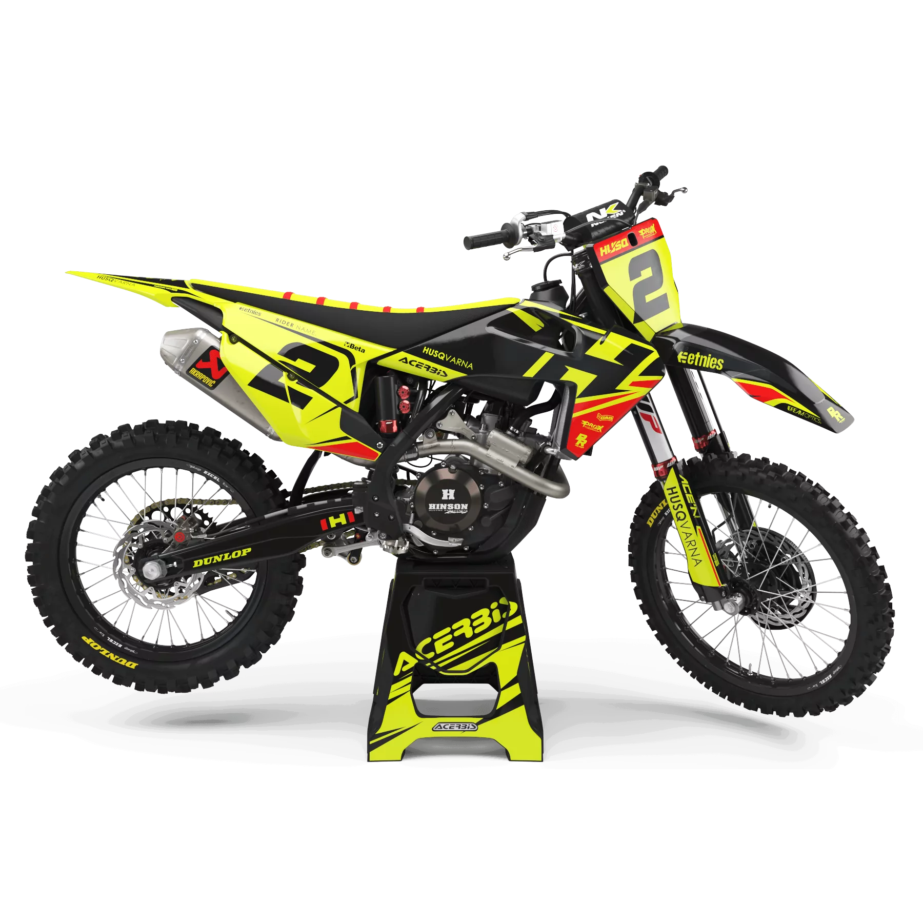 Kit adesivos moto Kit adesivos Motocross FLUO PERSO HUSQVARNA H PRO-X