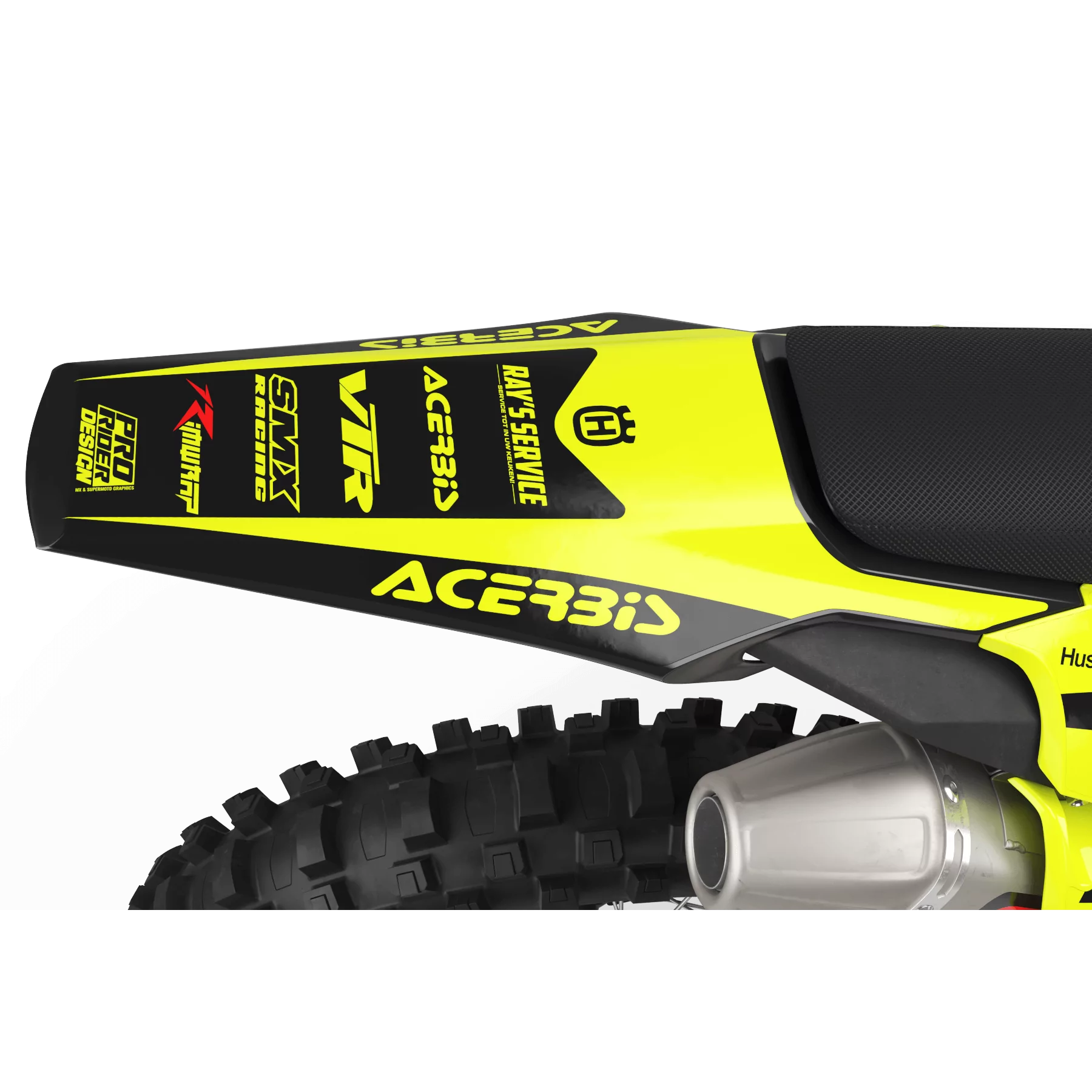 Kit adhesivos moto Kit adhesivos Motocross FLUO PERSO HUSQVARNA H KING