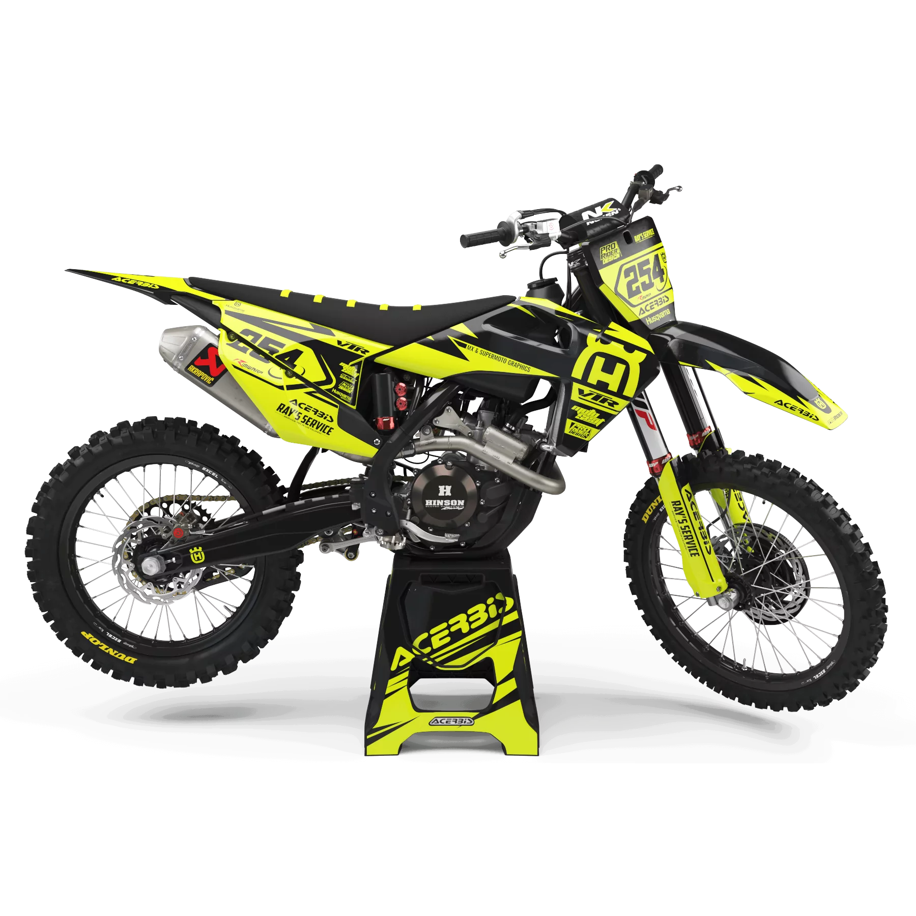 Kit adesivos moto Kit adesivos Motocross FLUO PERSO HUSQVARNA H KING