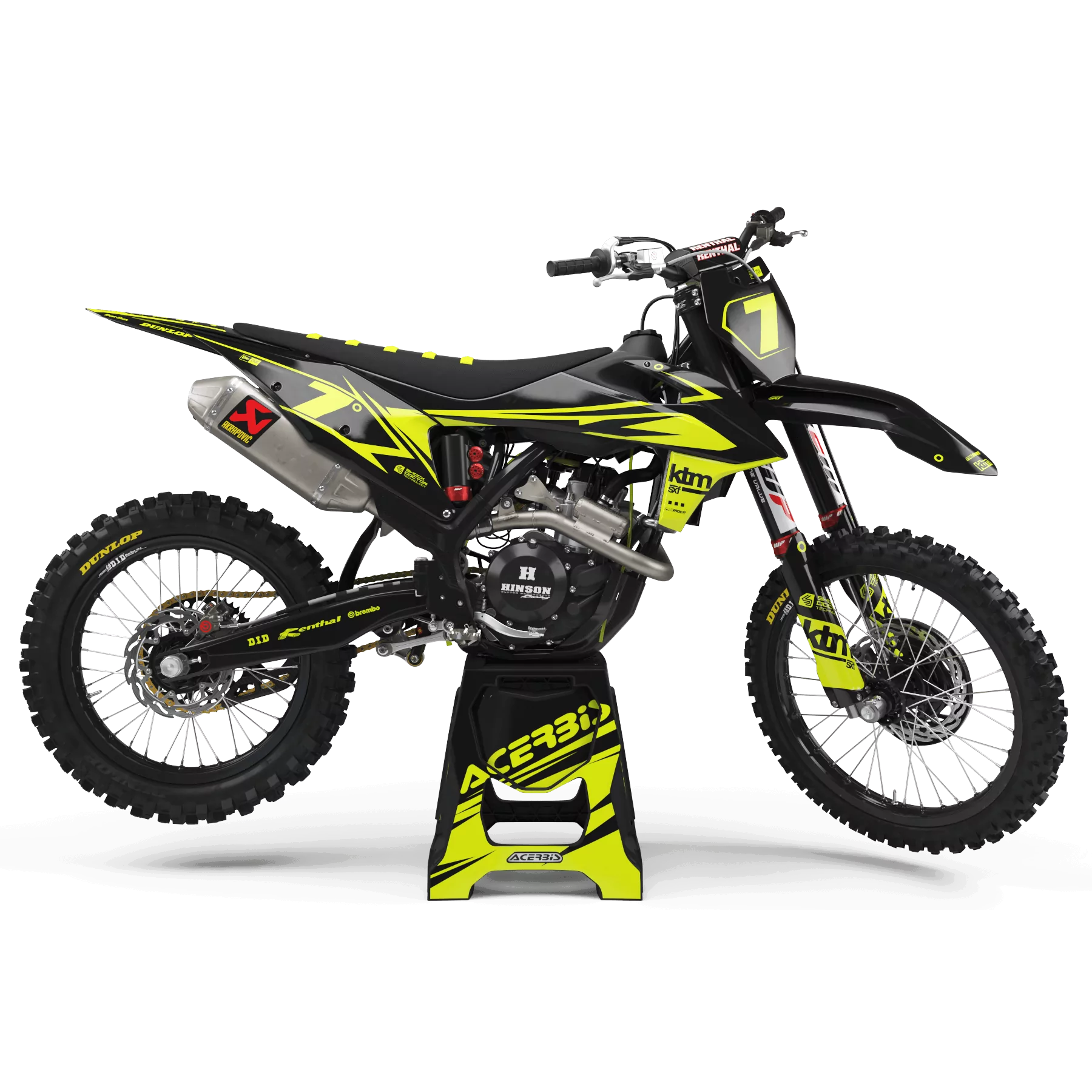 Moto graphics graphics graphics Motocross FLUO PERSO KTM SHOCK DOCTOR