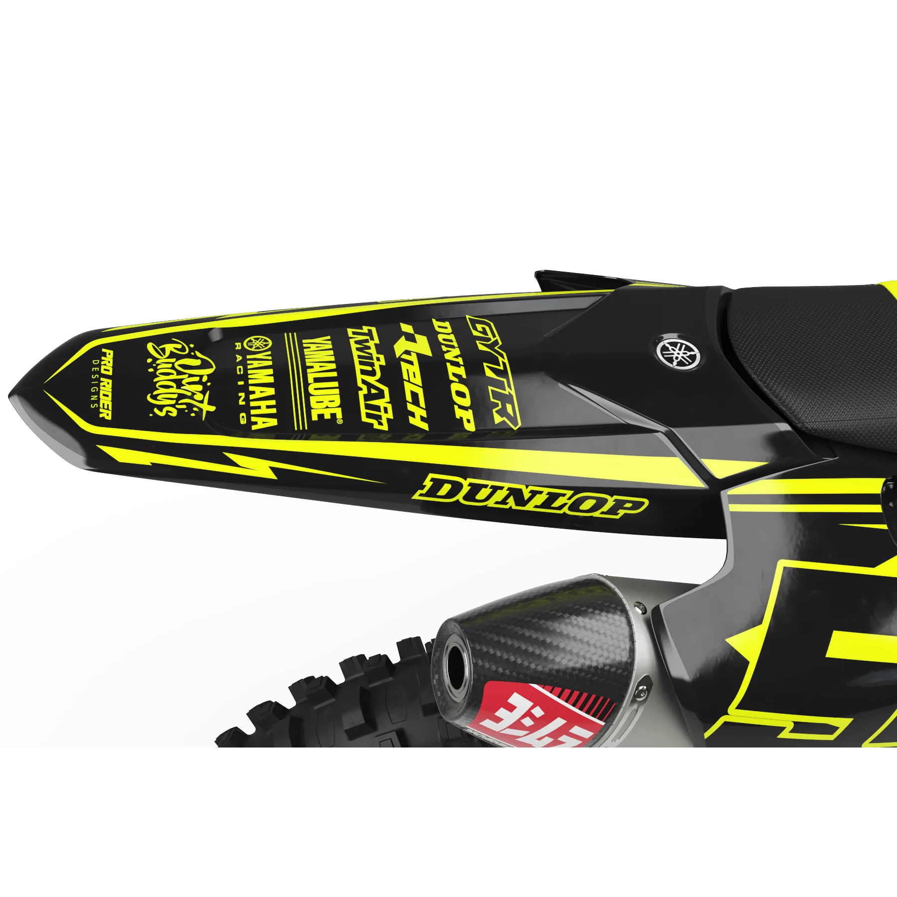Kit déco moto Kit déco FLUO PERSO YAMAHA DIRT BUDDYS