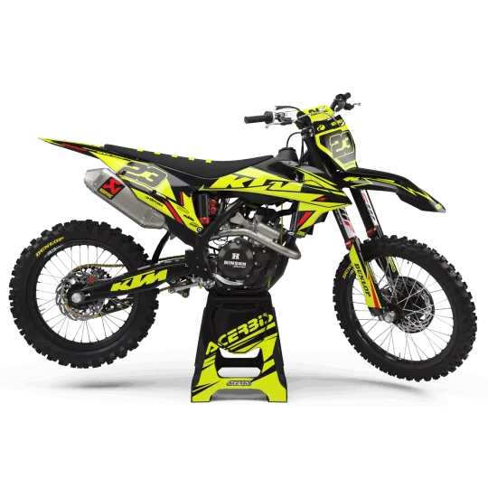 Kit adesivos moto Kit adesivos Motocross FLUO PERSONALIZADO KTM AGRESS