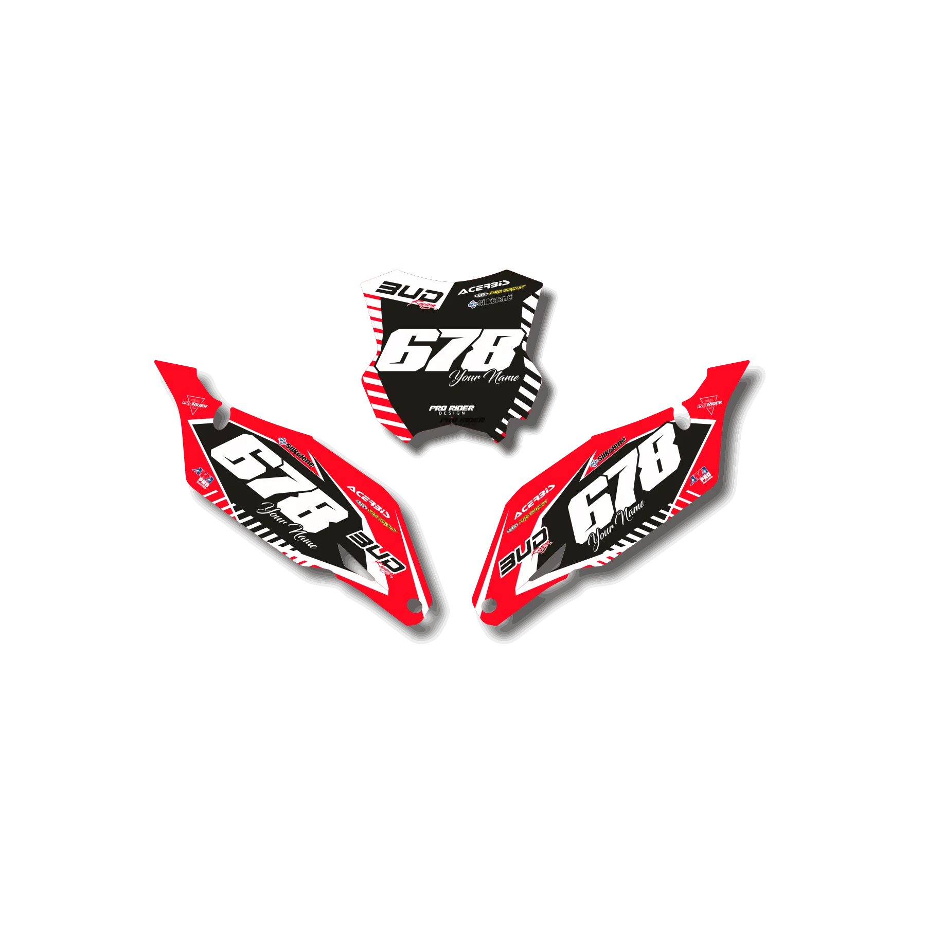 GRAFICHE moto Grafiche FONDI TARGA HONDA KINGSBRIDG