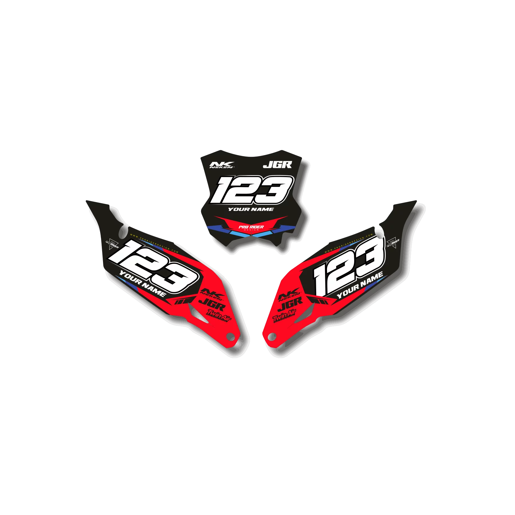 GRAFICHE moto Grafiche FONDI TARGA HONDA MCMAHN