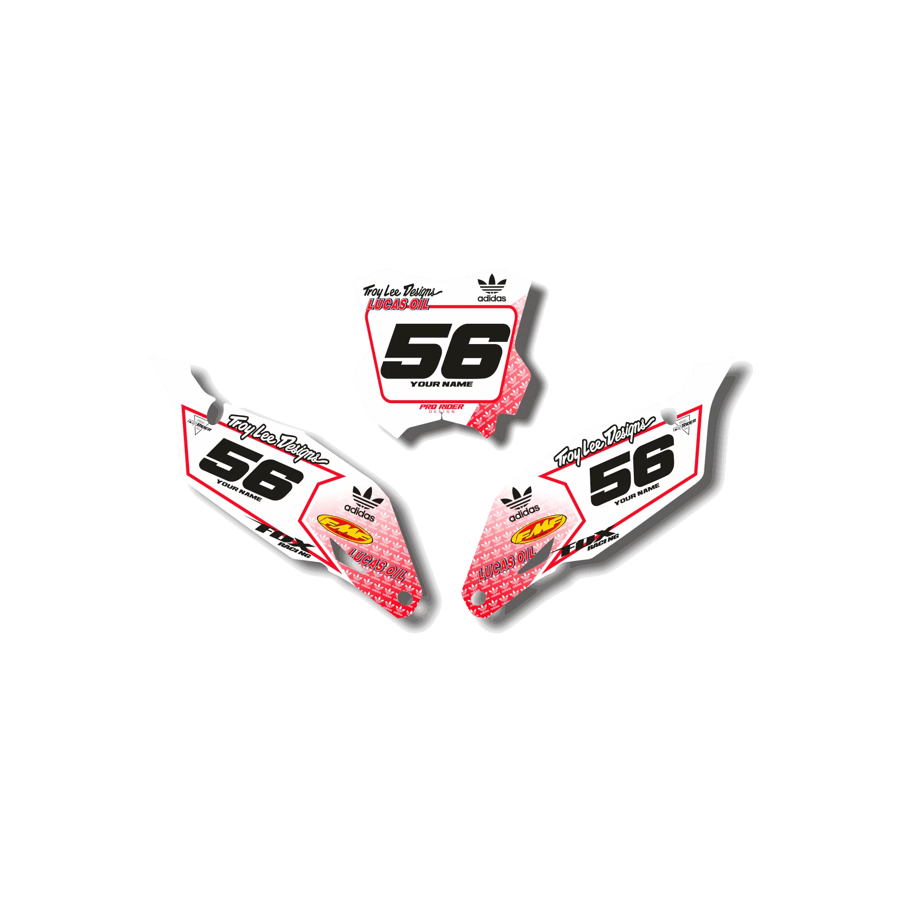 Kit adesivos moto KIT ADESIVOS FUNDOS DE PLACAS HONDA CRYIR