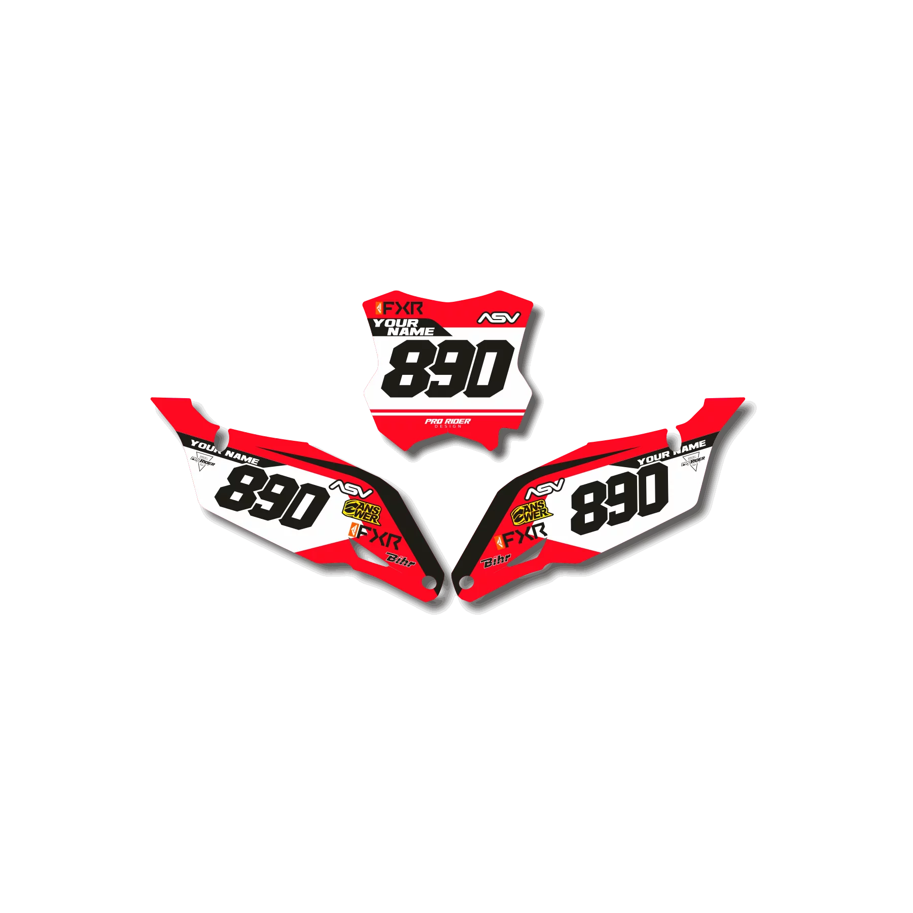 GRAFICHE moto Grafiche FONDI TARGA HONDA CARSICQ