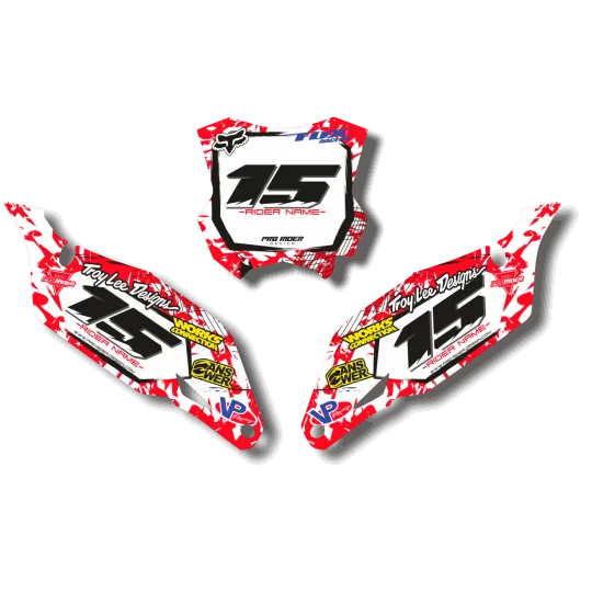 Kit adhesivos moto KIT ADHESIVOS FONDOS DE PLACAS HONDA WORCKMAN
