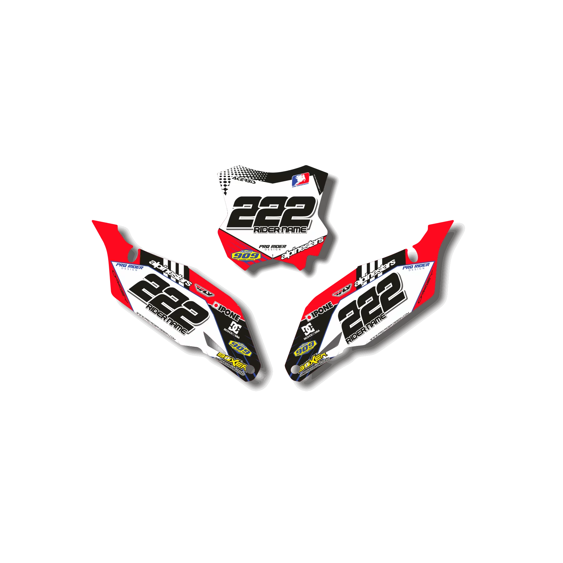 Kit adesivos moto KIT ADESIVOS FUNDOS DE PLACAS HONDA TOTNS