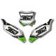 STICKERSET motor Stickerset NUMMERBORDACHTERGRONDEN KAWASAKI PENTAMOTO