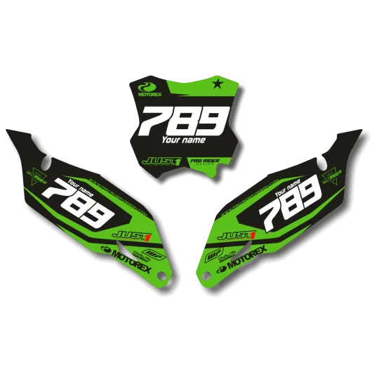 Kit adesivos moto KIT ADESIVOS FUNDOS DE PLACAS KAWASAKI ARCIVOLT