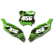 DEKOR Motorrad Dekor NUMMERNSCHILDHINTERGRÜNDE KAWASAKI ULTIMATUMZ