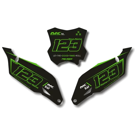 GRAPHICS moto Graphics NUMBER PLATES BACKGROUNDS KAWASAKI BRETTUN