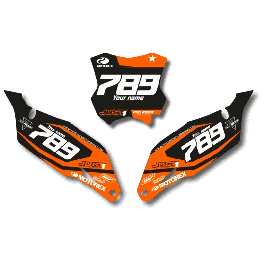 Kit adesivos moto KIT ADESIVOS FUNDOS DE PLACAS KTM HAMMOK