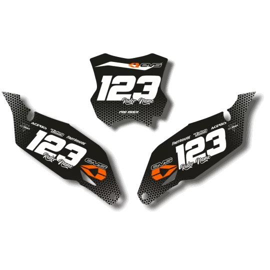 Kit adesivos moto KIT ADESIVOS FUNDOS DE PLACAS KTM FORMALISE