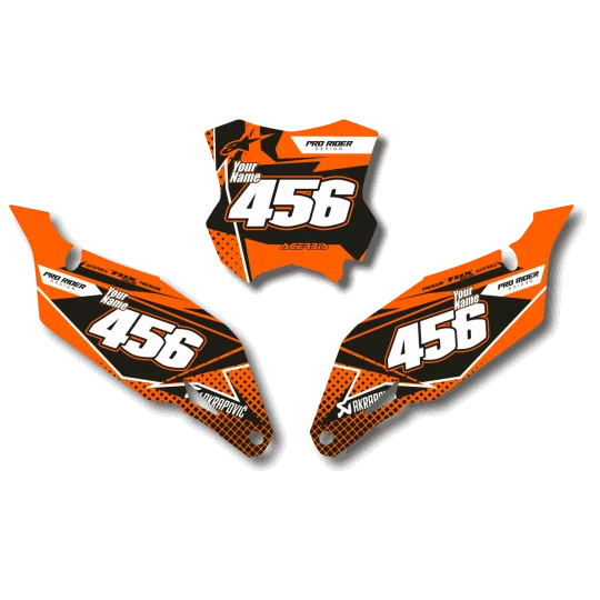 STICKERSET moto STICKERSET NUMMERPLAAT ACHTERGRONDEN KTM PLAYMAKERS