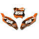 STICKERSET moto STICKERSET NUMMERPLAAT ACHTERGRONDEN KTM PLAYMAKERS