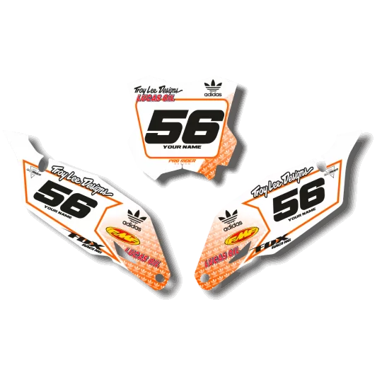 STICKERSET moto STICKERSET NUMMERPLAAT ACHTERGRONDEN KTM BACKILI
