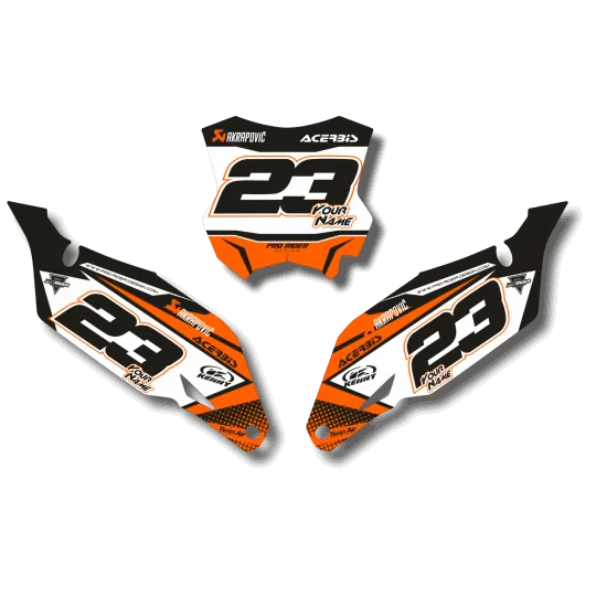 STICKERSET moto STICKERSET NUMMERPLAAT ACHTERGRONDEN KTM PIGPEN