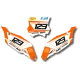 STICKERSET moto STICKERSET NUMMERPLAAT ACHTERGRONDEN KTM KABUT