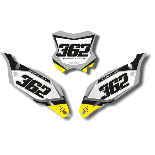STICKERSET moto STICKERSET NUMMERPLAAT ACHTERGRONDEN SUZUKI ANEMON