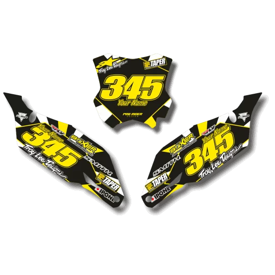 STICKERSET moto STICKERSET NUMMERPLAAT ACHTERGRONDEN SUZUKI TWICHY