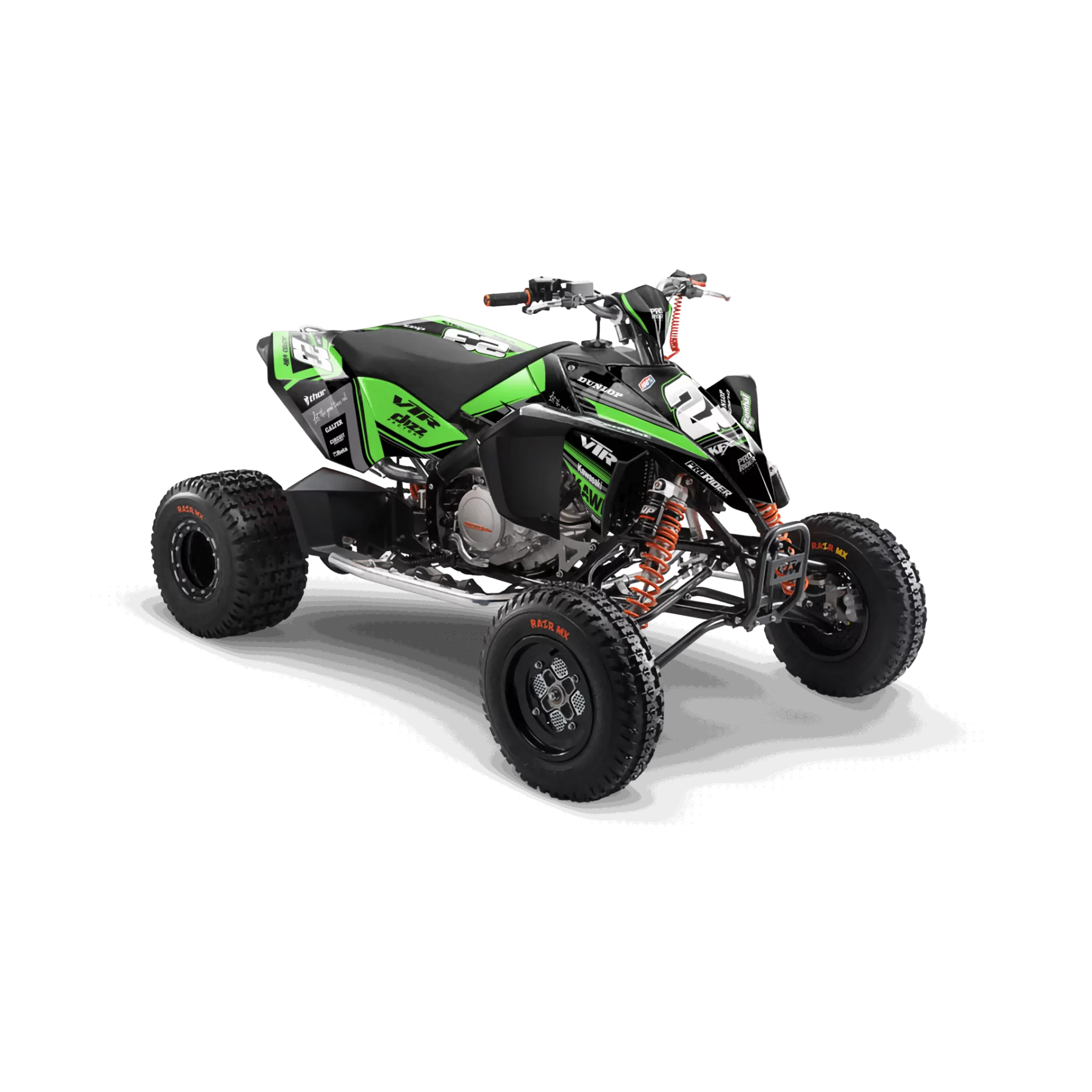Stickerset moto STICKERSET QUAD KAWASAKI GUZI